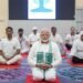 PM Modi at Srinagar Kashmir on International Yoga Day