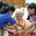 PM celebrates the festival of Raksha Bandhan with Childrens