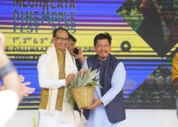 Shivraj Singh Chouhan, Hon’ble Union Agriculture and Rural Development Minister; in the presence of Shri Conrad K. Sangma, Hon’ble Chief Minister