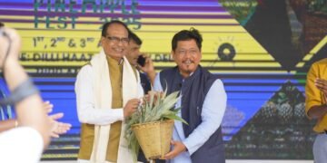 Shivraj Singh Chouhan, Hon’ble Union Agriculture and Rural Development Minister; in the presence of Shri Conrad K. Sangma, Hon’ble Chief Minister