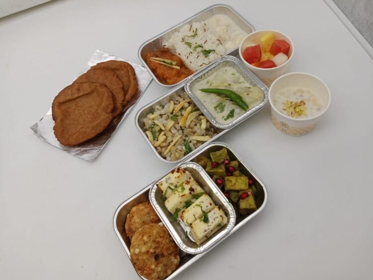 Air India Special Menu for Narati Fasting Passangers