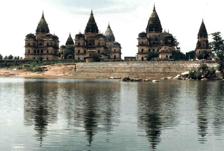 Orchha Chhatris on Betwa River